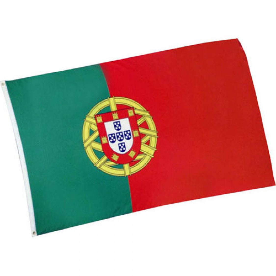 Drapeau Portugal de fa&ccedil;ade en polyester 90X150