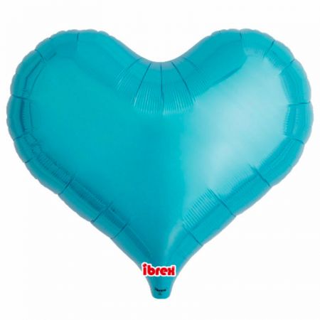 Ballon Mylar Coeur Jelly Bleu Ciel