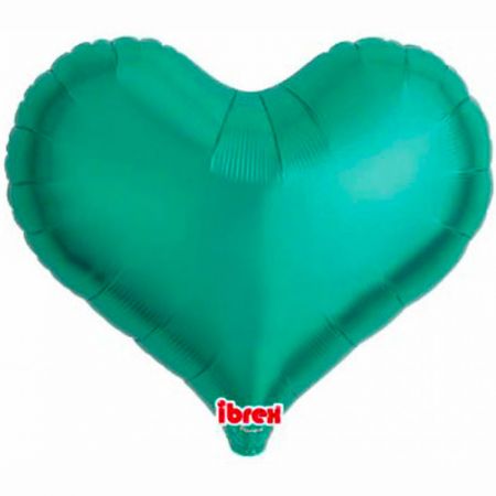 Ballon Mylar Coeur Jelly Vert