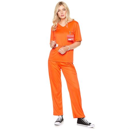 D&eacute;guisement prisonnier Orange Adulte