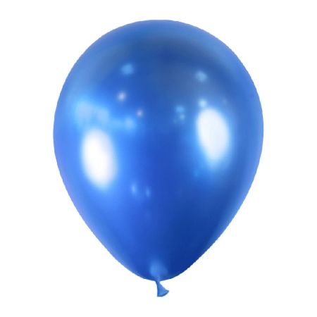Ballon Bleu Miroir Chrome