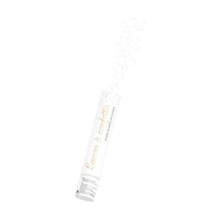 Canon &agrave; Confettis Blanc 28cm
