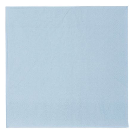 Serviette de table papier Bleu ciel pastel