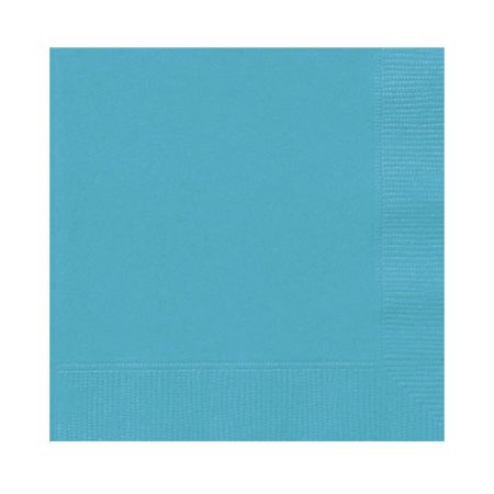 Serviette de table papier Bleu Caraïbe