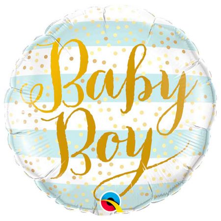 Ballon Baby Boy Rayures