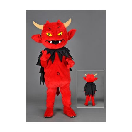 D&eacute;guisement Mascotte Diable &agrave; Cornes Rouge