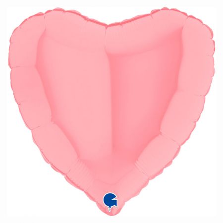 Ballon Mylar Coeur Matte Pink