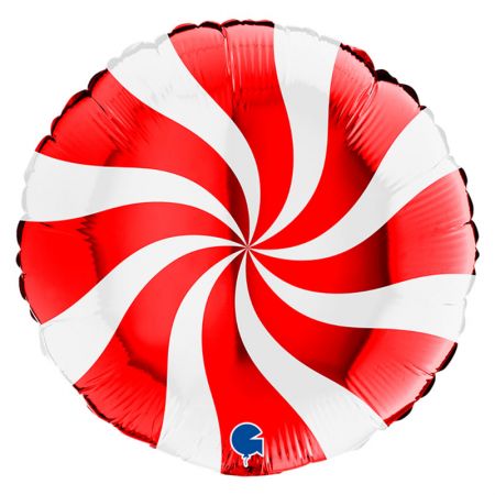 Ballon Candy Swirl Rouge