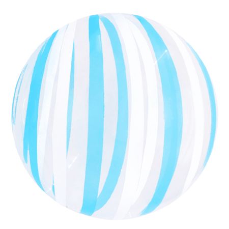 Ballon Bubble Stripe Bleu
