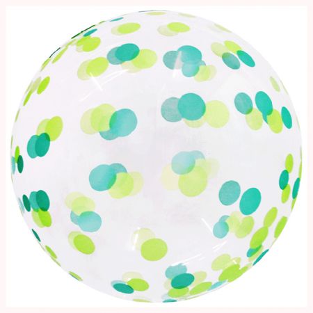 Ballon Bubble Confettis Green
