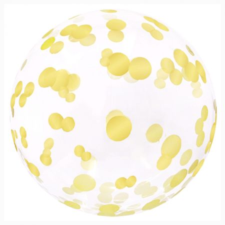 Ballon Bubble Confettis Gold