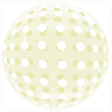 Ballon Bubble Dots Yellow