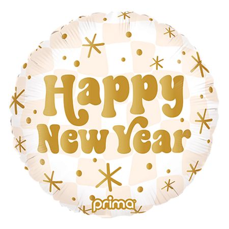 Ballon Happy New Year beige