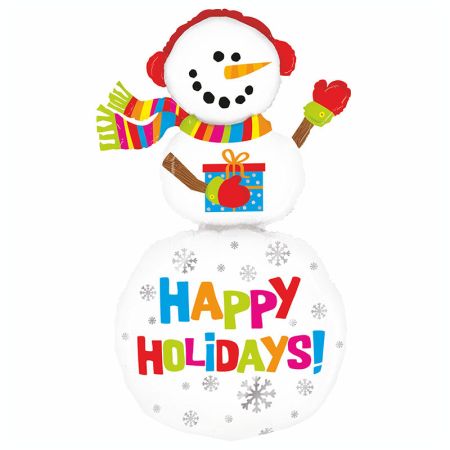 Ballon G&eacute;ant Holiday Snowman