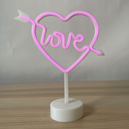 Lampe Coeur Love N&eacute;on