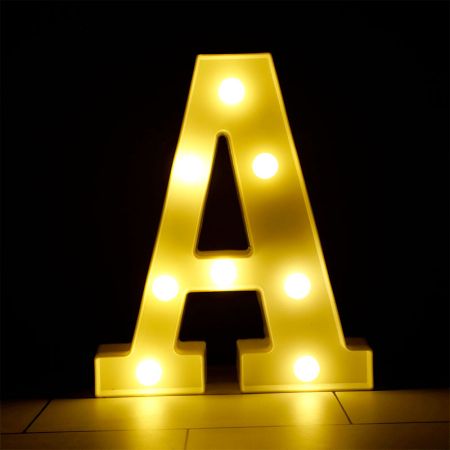 Lettre Lumineuse LED 25cm (A &agrave; Z)