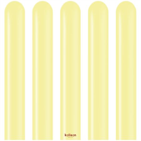 Ballons &agrave; Sculpter Jaune Macaron Kalisan