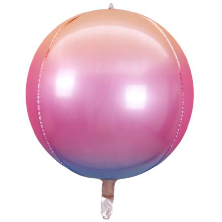 Ballon Orbz Sph&eacute;rique d&eacute;grad&eacute; Rose