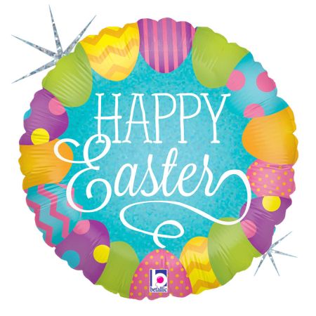 Ballon Joyeuses P&acirc;ques Mylar