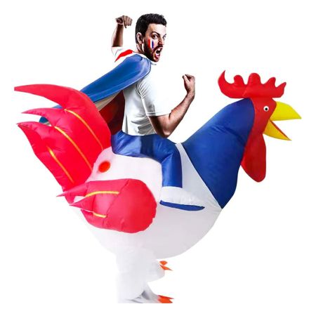 D&eacute;guisement coq gonflable adulte