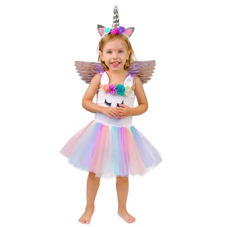 D&eacute;guisement licorne enfant arc en ciel