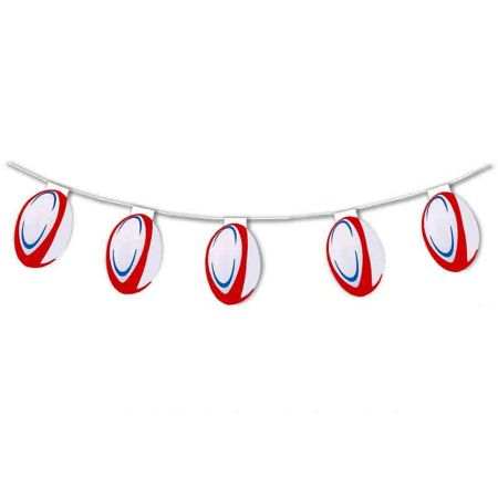 Guirlande Ballon de Rugby 5 m&egrave;tres