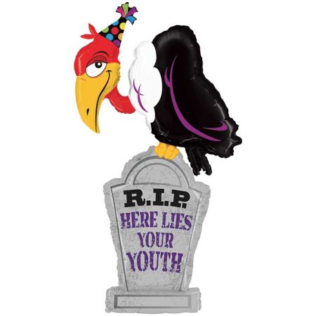 Ballon Halloween Vautour RIP