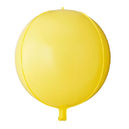 Ballon Orbz Sph&eacute;rique Jaune Pastel