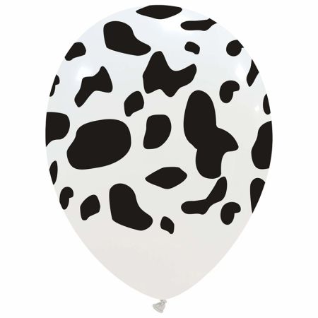 Ballon Latex Vache blanc Kalisan