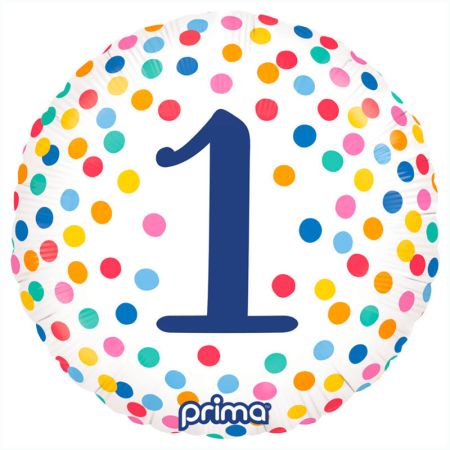 Ballon Happy birthday confettis 1