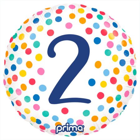 Ballon Happy birthday confettis 2