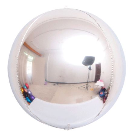 Ballon Prima Orbz Sph&eacute;rique Argent g&eacute;ant