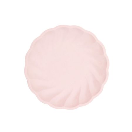 Assiette dessert biod&eacute;gradable pastel (plusieurs coloris)