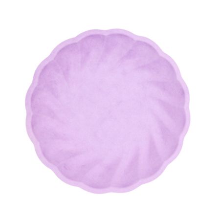 Assiette ronde biod&eacute;gradable pastel (plusieurs coloris)