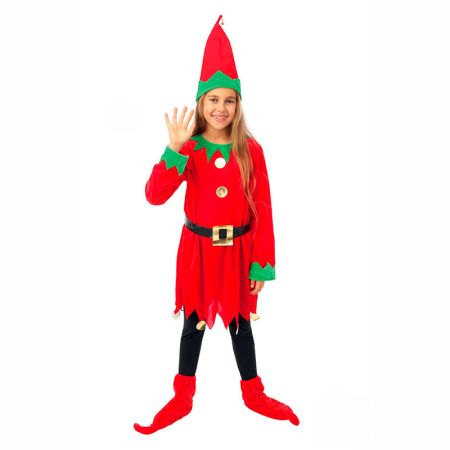 D&eacute;guisement Lutin No&euml;l Fille