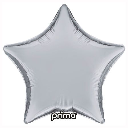 Ballon Mylar &eacute;toile Argent (Silver) Prima
