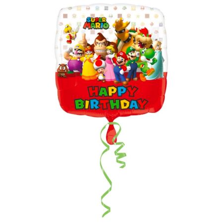 Ballon Super Mario Happy birthday