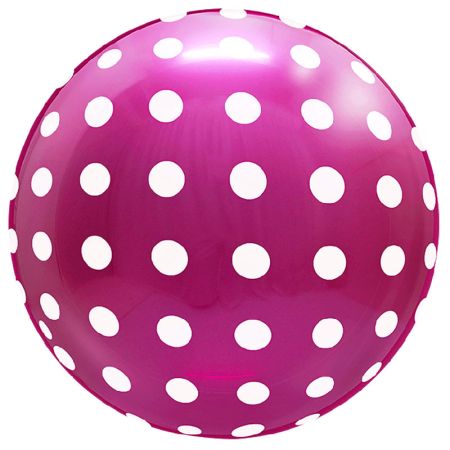 Ballon Bubble Dots Magenta
