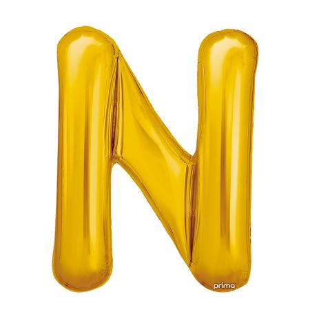Ballon aluminium N Gold Prima par 2