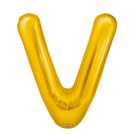 Ballon aluminium V Gold Prima par 2