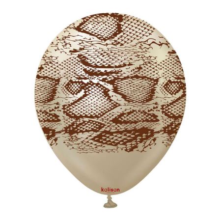 Ballon Latex Serpent Beige M&eacute;tal Kalisan