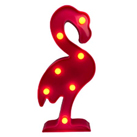 D&eacute;coration Flamant Rose Led