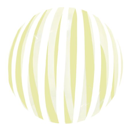Ballon Bubble Stripe Jaune Cristal