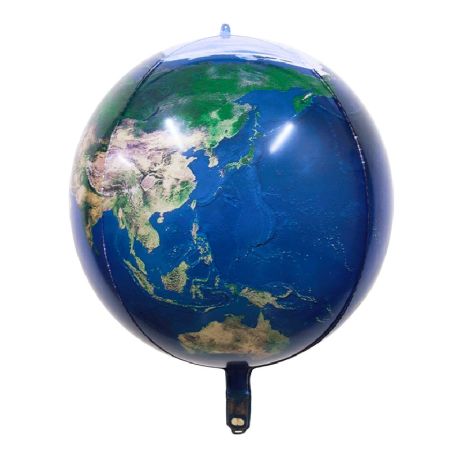 Ballon Aluminium plan&egrave;te Terre Marine