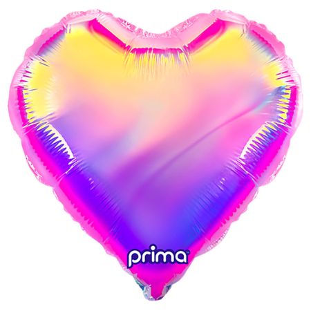 Ballon Mylar Coeur Primadescent Rose Prima