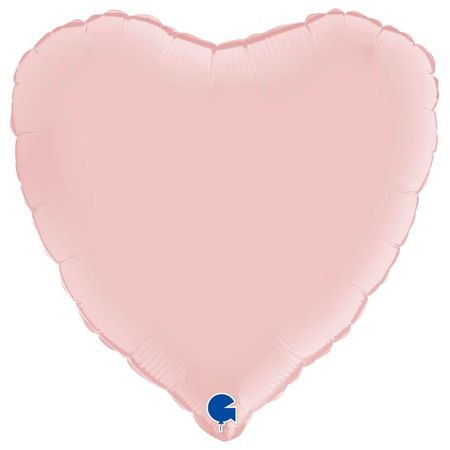 Ballon Mylar Coeur Rose Baby Satin