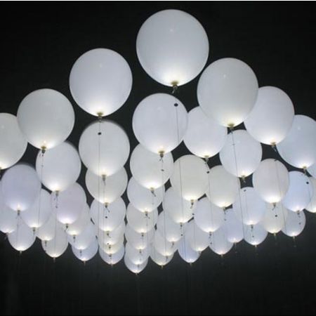 Led Blanche pour Ballon par 5