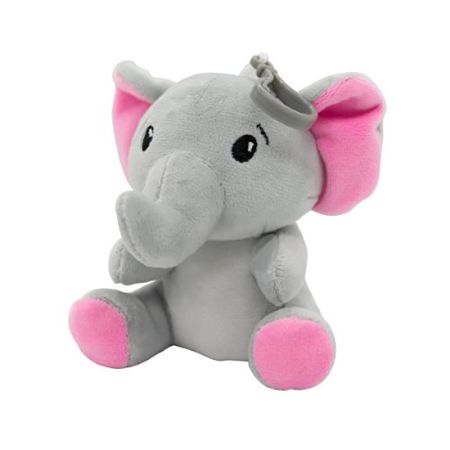 Poids Peluche El&eacute;phant Rose 11cm  90g