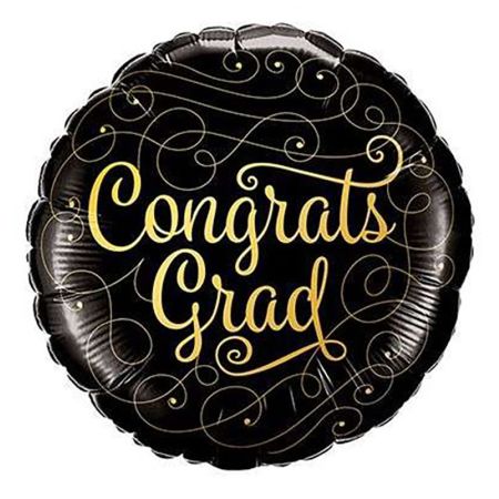 Ballon Congratulation Black