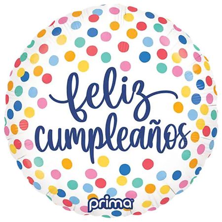 Ballon Confettis Feliz Cumplea&ntilde;os